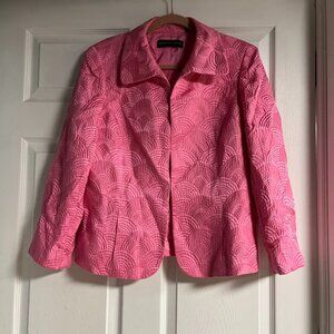 Pink Silk and Wool Dana Buchman dress jacket size 12
